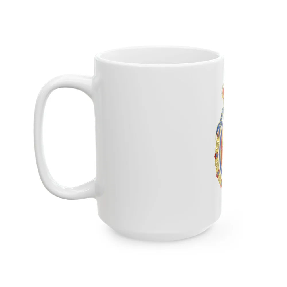 Coat of Arms of the Senate of Spain - White Coffee Mug-Go Mug Yourself