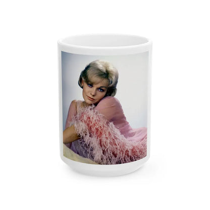 Kim Novak #248 (Vintage Female Icon) White Coffee Mug-15oz-Go Mug Yourself