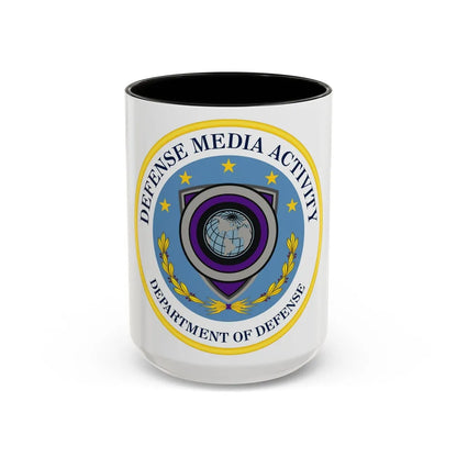 Defense Media Activity (U.S. Army) Accent Coffee Mug-15oz-Black-Go Mug Yourself