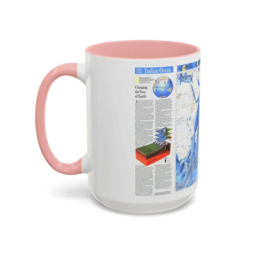 Indian Ocean (1992) (Map) Accent Coffee Mug-Go Mug Yourself