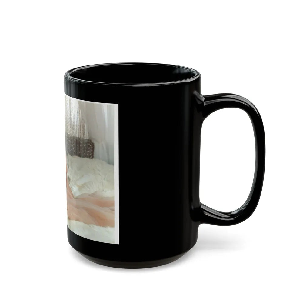 Julie Ege #108 (Vintage Female Icon) Black Coffee Mug-Go Mug Yourself