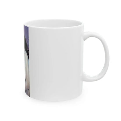 Valerie Leon #36 - See through top (Vintage Female Icon) White Coffee Mug-Go Mug Yourself