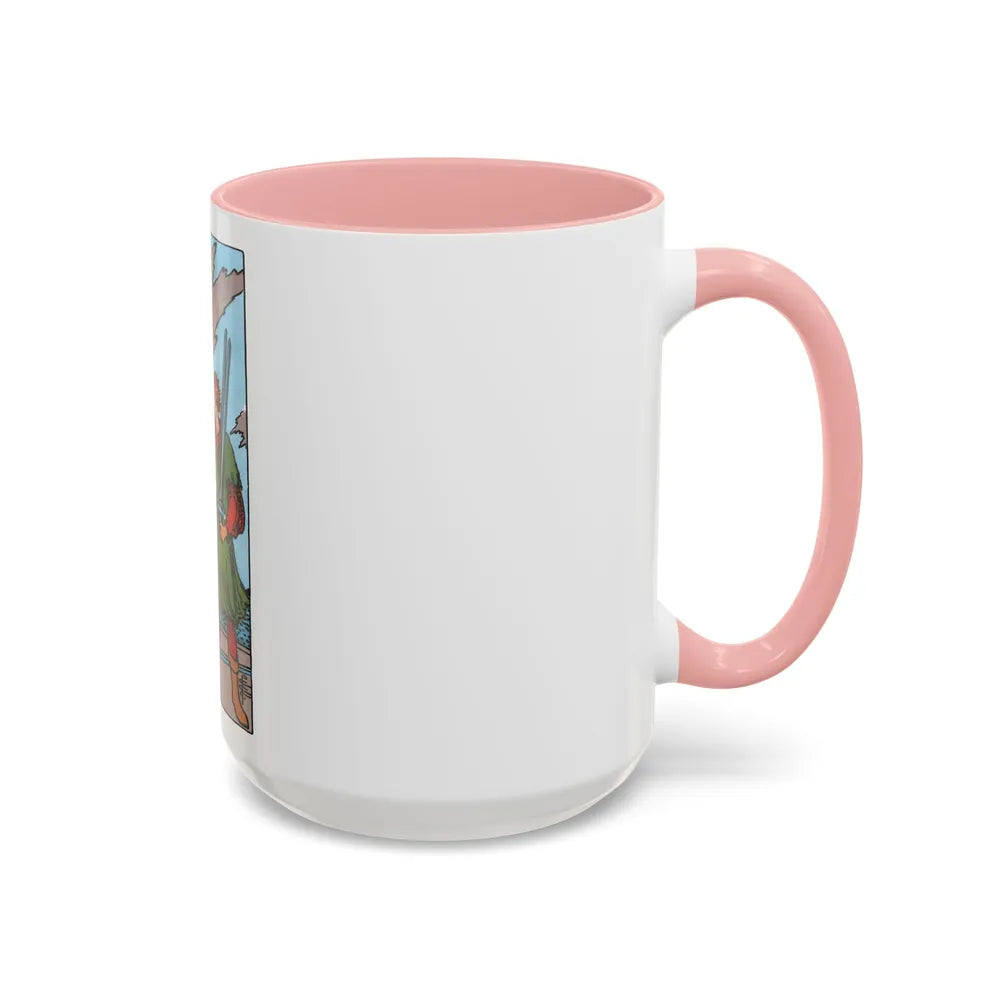 The 5 of Swords (Tarot Card) Accent Coffee Mug-Go Mug Yourself