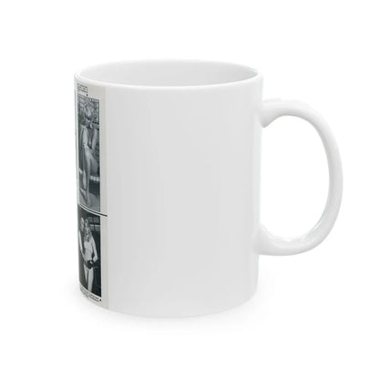 Susan Denberg #94 - B&W Mag. Photos & Article (Vintage Female Icon) White Coffee Mug-Go Mug Yourself