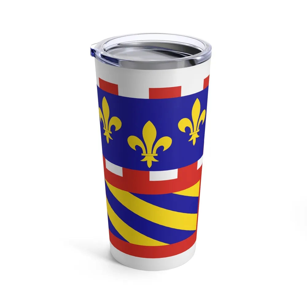 Flag of Bourgogne France - Tumbler 20oz-Go Mug Yourself