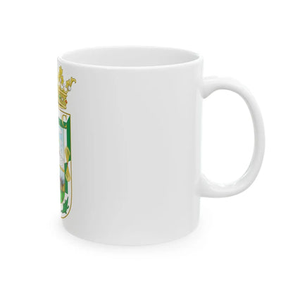 Coat of Arms of Isla Fernandina (Cuba) - White Coffee Mug-Go Mug Yourself