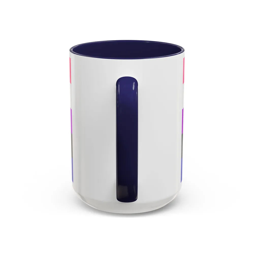 Genderfluidity Pride Flag - Accent Coffee Mug-Go Mug Yourself