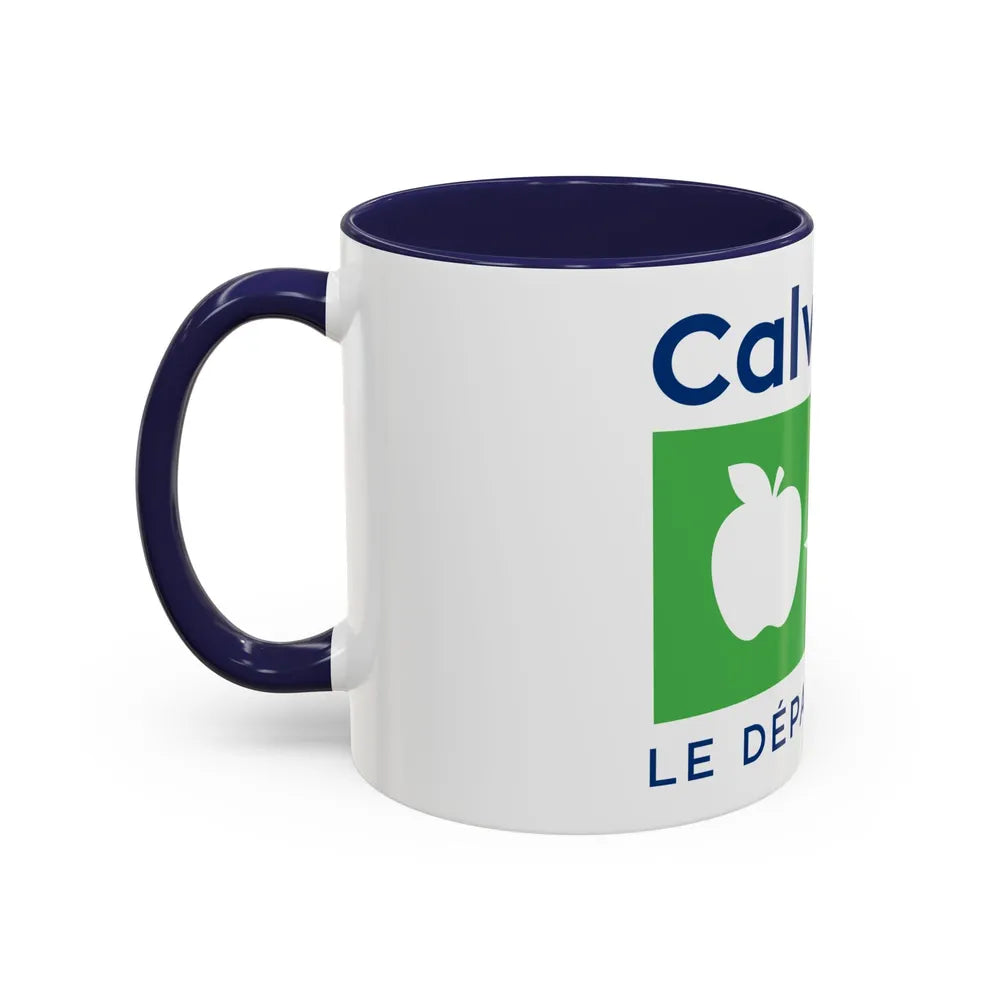 Flag of Calvados France - Accent Coffee Mug-Go Mug Yourself