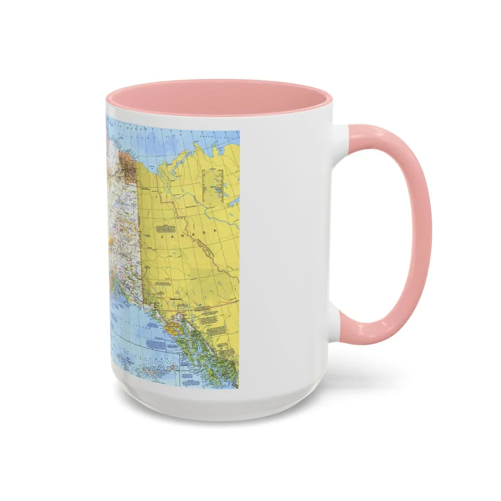 USA - Alaska (1975) (Map) Accent Coffee Mug-Go Mug Yourself