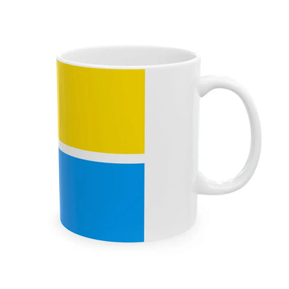 Flag of Zhytomyr Ukraine - White Coffee Mug-Go Mug Yourself