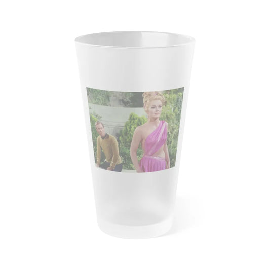 Leslie Parrish #104 (Vintage Female Icon) Frosted Pint 16oz-16oz-Frosted-Go Mug Yourself