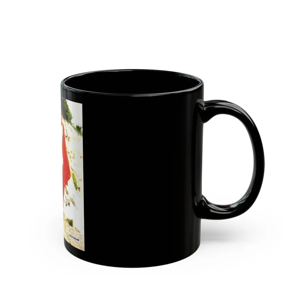 Gila Golan #194 (Vintage Female Icon) Black Coffee Mug-Go Mug Yourself