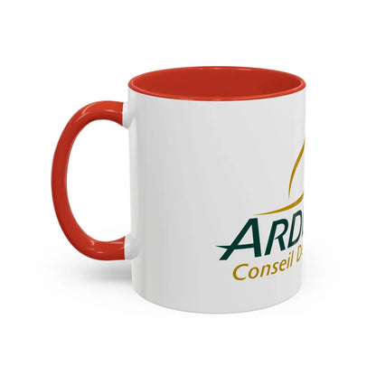 Flag of Ardennes France - Accent Coffee Mug-Go Mug Yourself