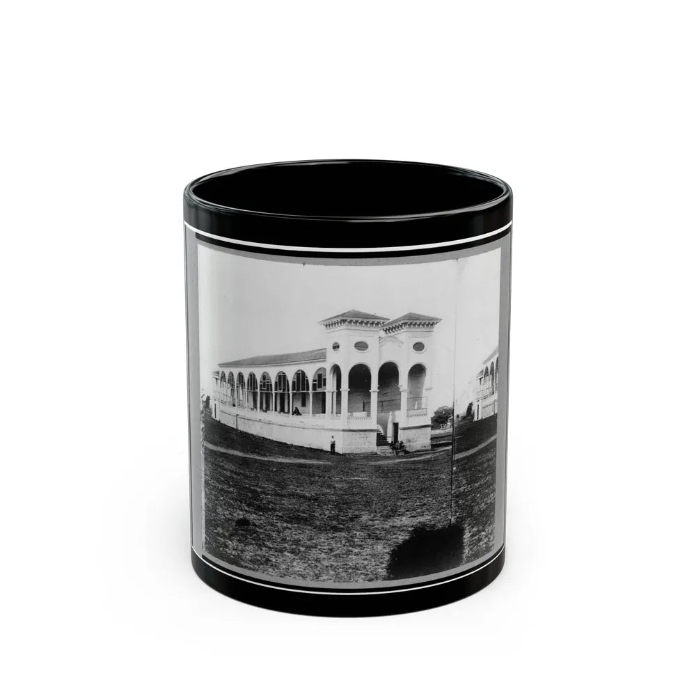 Club House Race Course, Where Federal Officers Were Confined, Charleston, S.C., April 1865 (U.S. Civil War) Black Coffee Mug-11oz-Go Mug Yourself