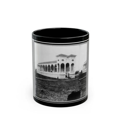 Club House Race Course, Where Federal Officers Were Confined, Charleston, S.C., April 1865 (U.S. Civil War) Black Coffee Mug-11oz-Go Mug Yourself