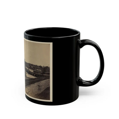 Dock On The South Side Of The James River, Opposite Richmond, Va.(2) (U.S. Civil War) Black Coffee Mug-Go Mug Yourself