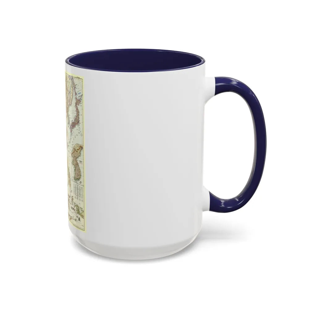 Far East (1952) (Map) Accent Coffee Mug-Go Mug Yourself