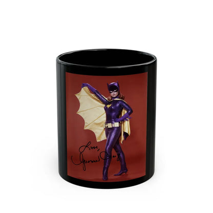 Yvonne Craig #158 - Batgirl Photo (Vintage Female Icon) Black Coffee Mug-11oz-Go Mug Yourself