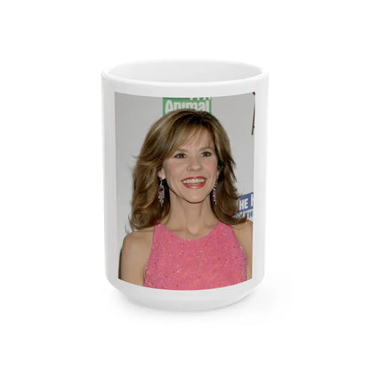 Linda Blair #135 (Vintage Female Icon) White Coffee Mug-15oz-Go Mug Yourself