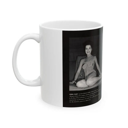 Debra Paget #597 - Modern Screen Pin-Ups Magazine Issue #1 (Vintage Female Icon) White Coffee Mug-Go Mug Yourself