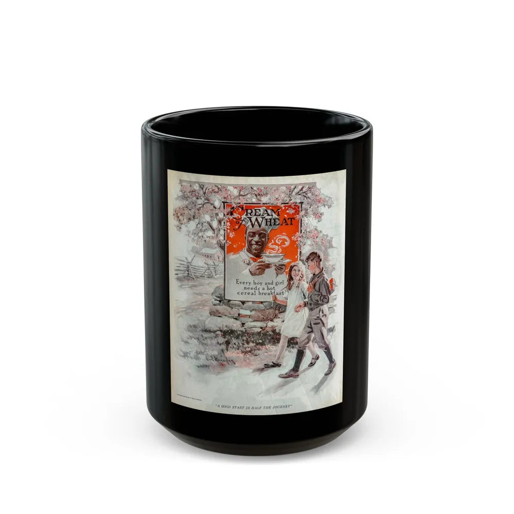 Cream of Wheat ad,The Saturday Evening Post, April 3, 1926 - Black Coffee Mug-15oz-Go Mug Yourself