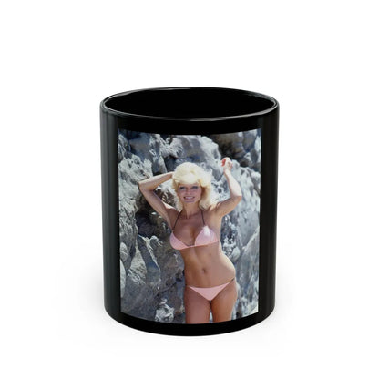 Loni Anderson #41 (Vintage Female Icon) Black Coffee Mug-11oz-Go Mug Yourself