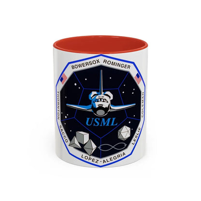 STS 73 (NASA) Accent Coffee Mug-11oz-Red-Go Mug Yourself