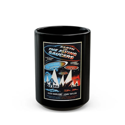 EARTH VS THE FLYING SAUCERS (2) 1956 Movie Poster - Black Coffee Mug-15oz-Go Mug Yourself