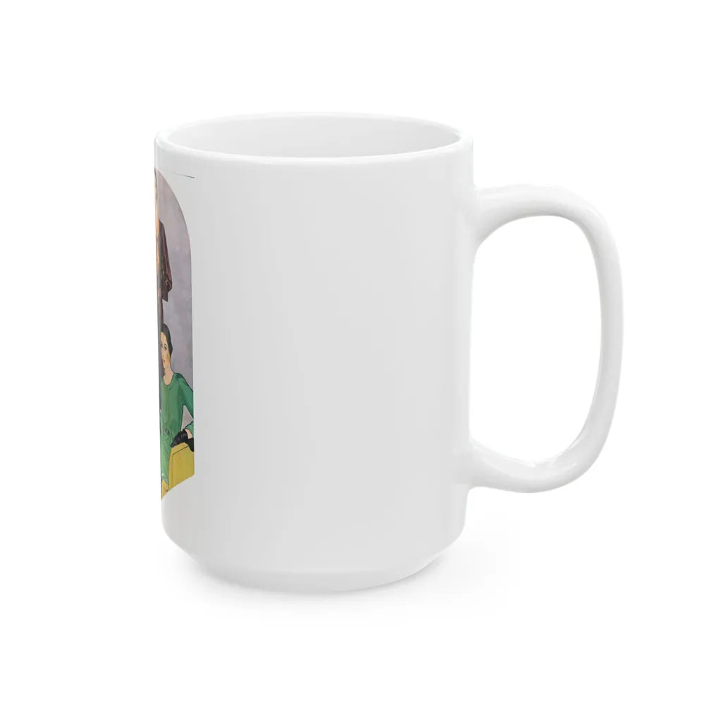 Fashion Illustration (2) - White Coffee Mug-Go Mug Yourself