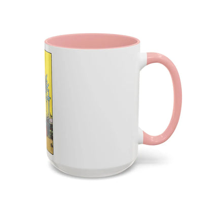 The 7 of Swords (Tarot Card) Accent Coffee Mug-Go Mug Yourself