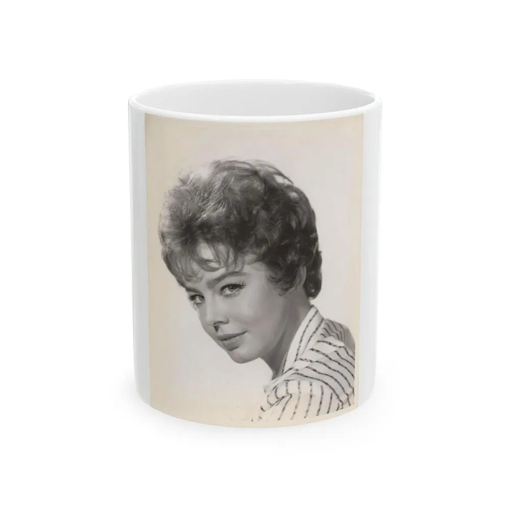 Janet Munro #31 (Vintage Female Icon) White Coffee Mug-11oz-Go Mug Yourself