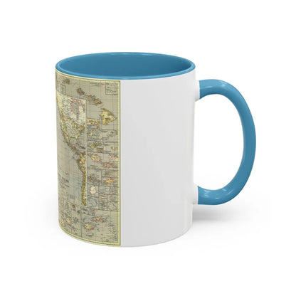 Pacific Ocean (1936) (Map) Accent Coffee Mug-Go Mug Yourself