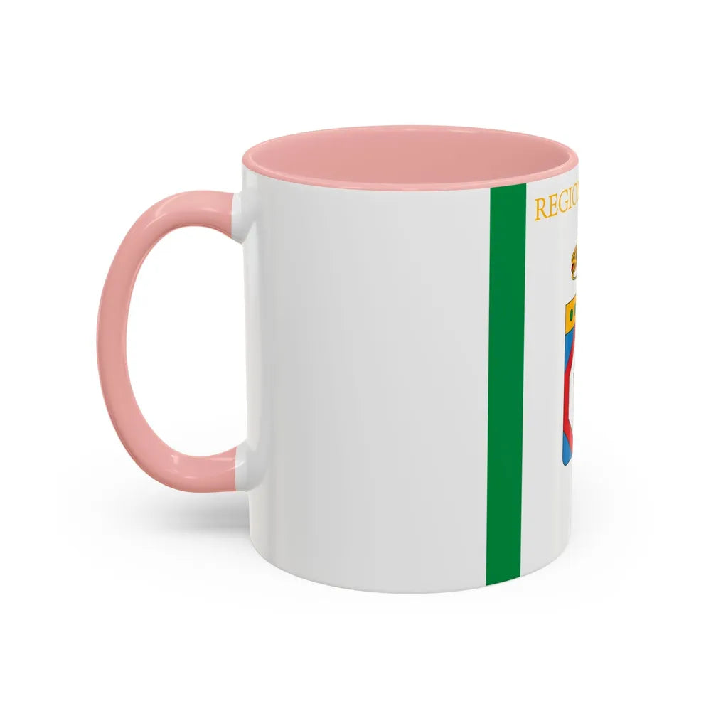 Flag of Apulia Italy - Accent Coffee Mug-Go Mug Yourself