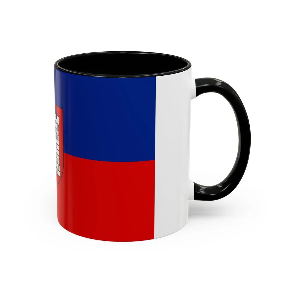 Flag of Gliwice Poland - Accent Coffee Mug-Go Mug Yourself