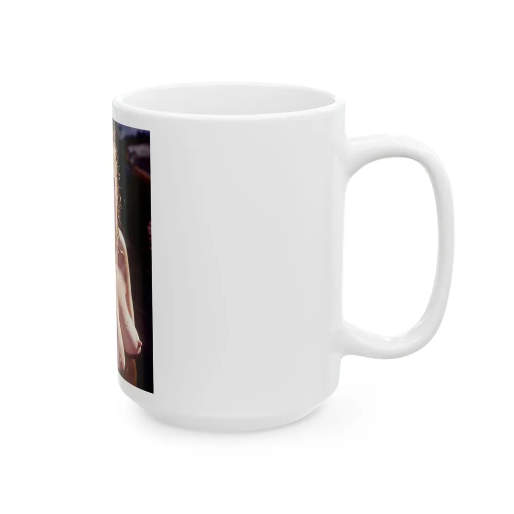 Linda Blair #369 - Underwater & Topless (Vintage Female Icon) White Coffee Mug-Go Mug Yourself