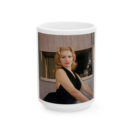 Julie Newmar #439 (Vintage Female Icon) White Coffee Mug-15oz-Go Mug Yourself