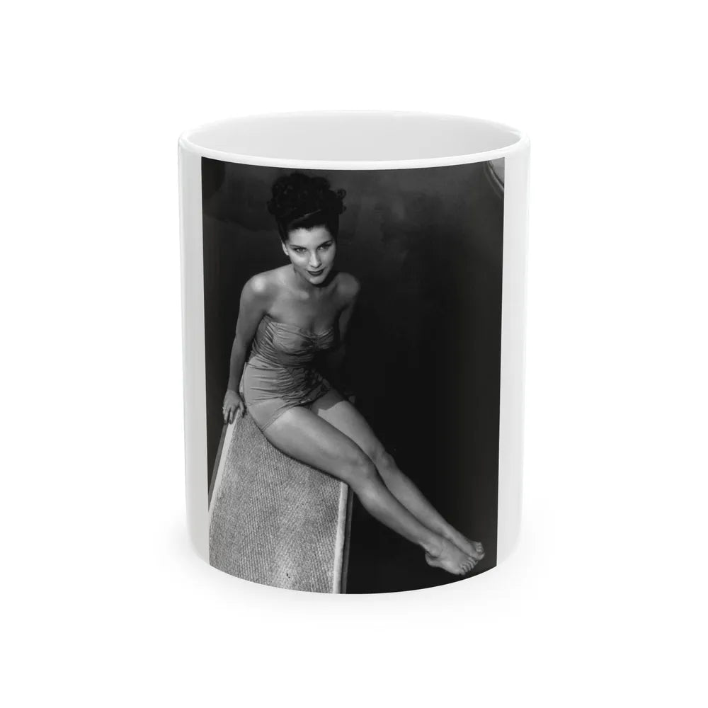 Debra Paget #510 1 (Vintage Female Icon) White Coffee Mug-11oz-Go Mug Yourself