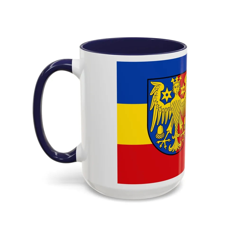 Flag of Aurich Germany - Accent Coffee Mug-Go Mug Yourself