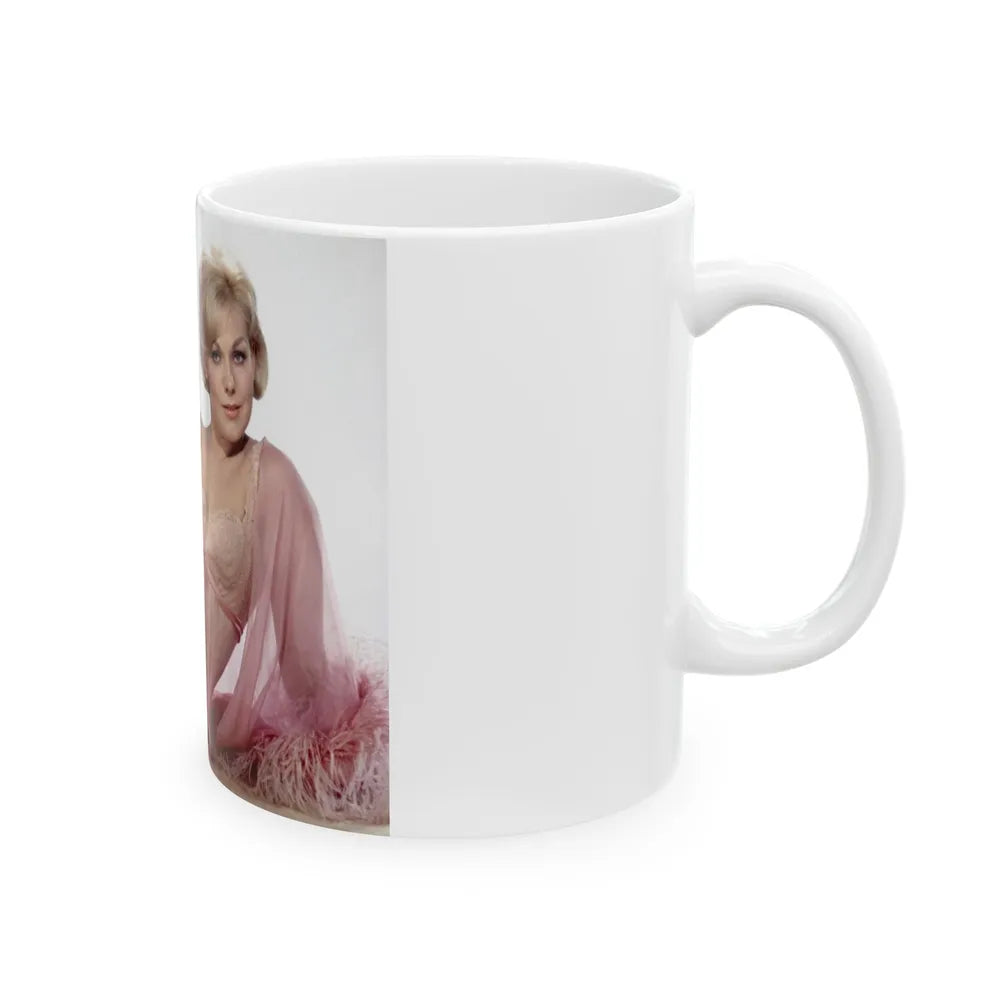 Kim Novak #356 (Vintage Female Icon) White Coffee Mug-Go Mug Yourself