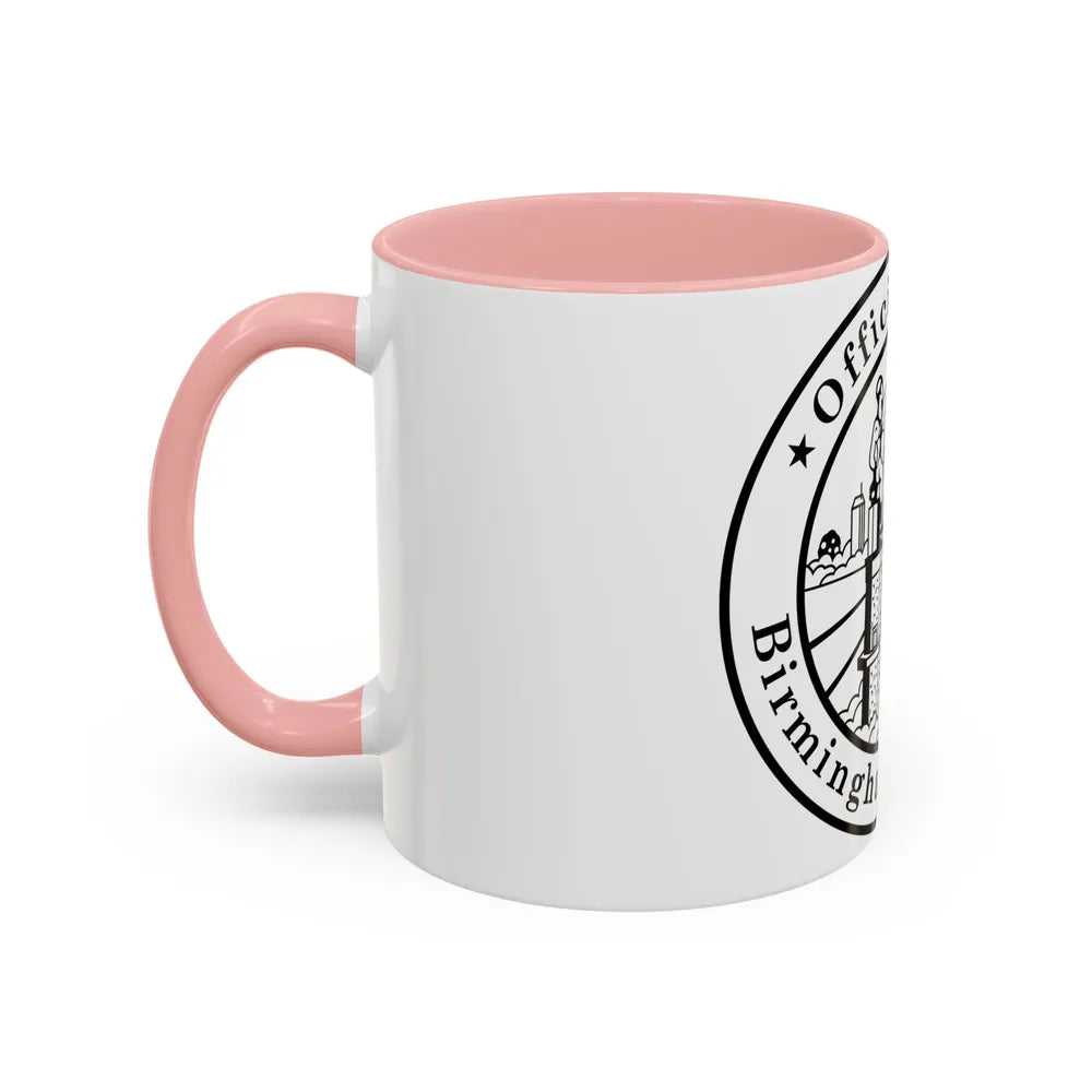 Seal of Birmingham Alabama - Accent Coffee Mug-Go Mug Yourself