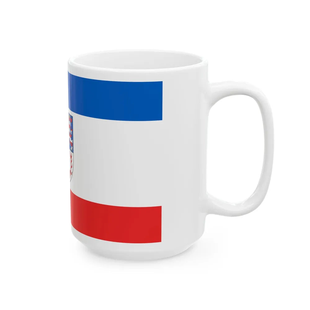 Flag of Unstrut Hainich Kreis Germany - White Coffee Mug-Go Mug Yourself