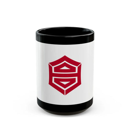 Flag of Kochi Kochi Japan - Black Coffee Mug-15oz-Go Mug Yourself