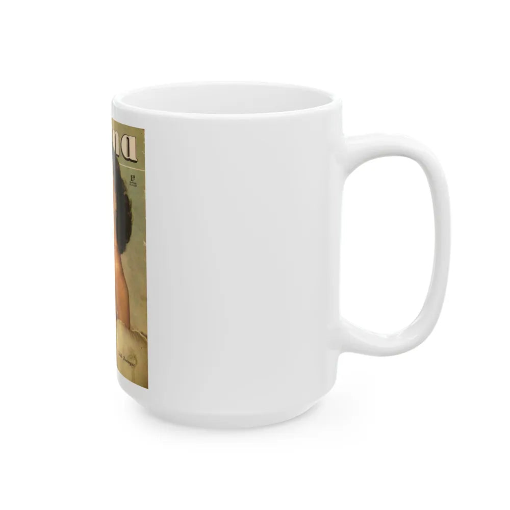 Faith Domergue #125 - Mag. Cover (Vintage Female Icon) White Coffee Mug-Go Mug Yourself