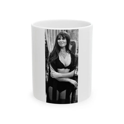 Caroline Munro #244 (Vintage Female Icon) White Coffee Mug-11oz-Go Mug Yourself