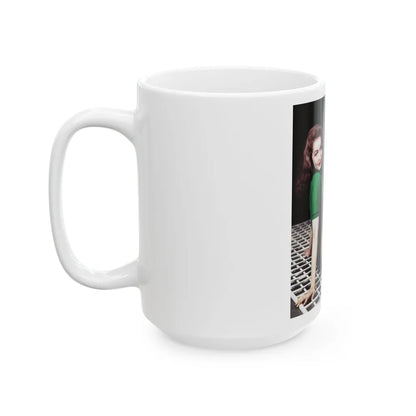 Julie Newmar #81 (Vintage Female Icon) White Coffee Mug-Go Mug Yourself