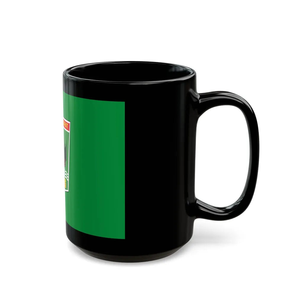 Flag of West Sumatra Indonesia - Black Coffee Mug-Go Mug Yourself