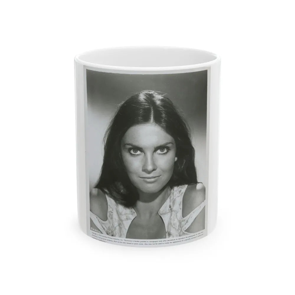 Caroline Munro #395 (Vintage Female Icon) White Coffee Mug-11oz-Go Mug Yourself