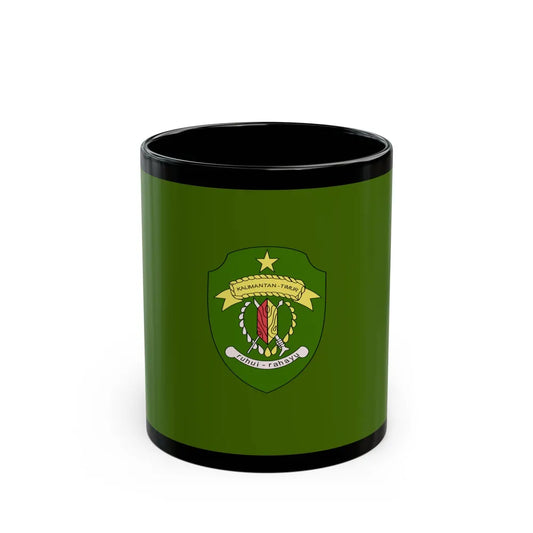 Flag of East Kalimantan Indonesia - Black Coffee Mug-11oz-Go Mug Yourself