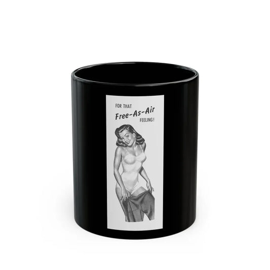 For That Free-As-Air Feeling, 1946 - Black Coffee Mug-11oz-Go Mug Yourself