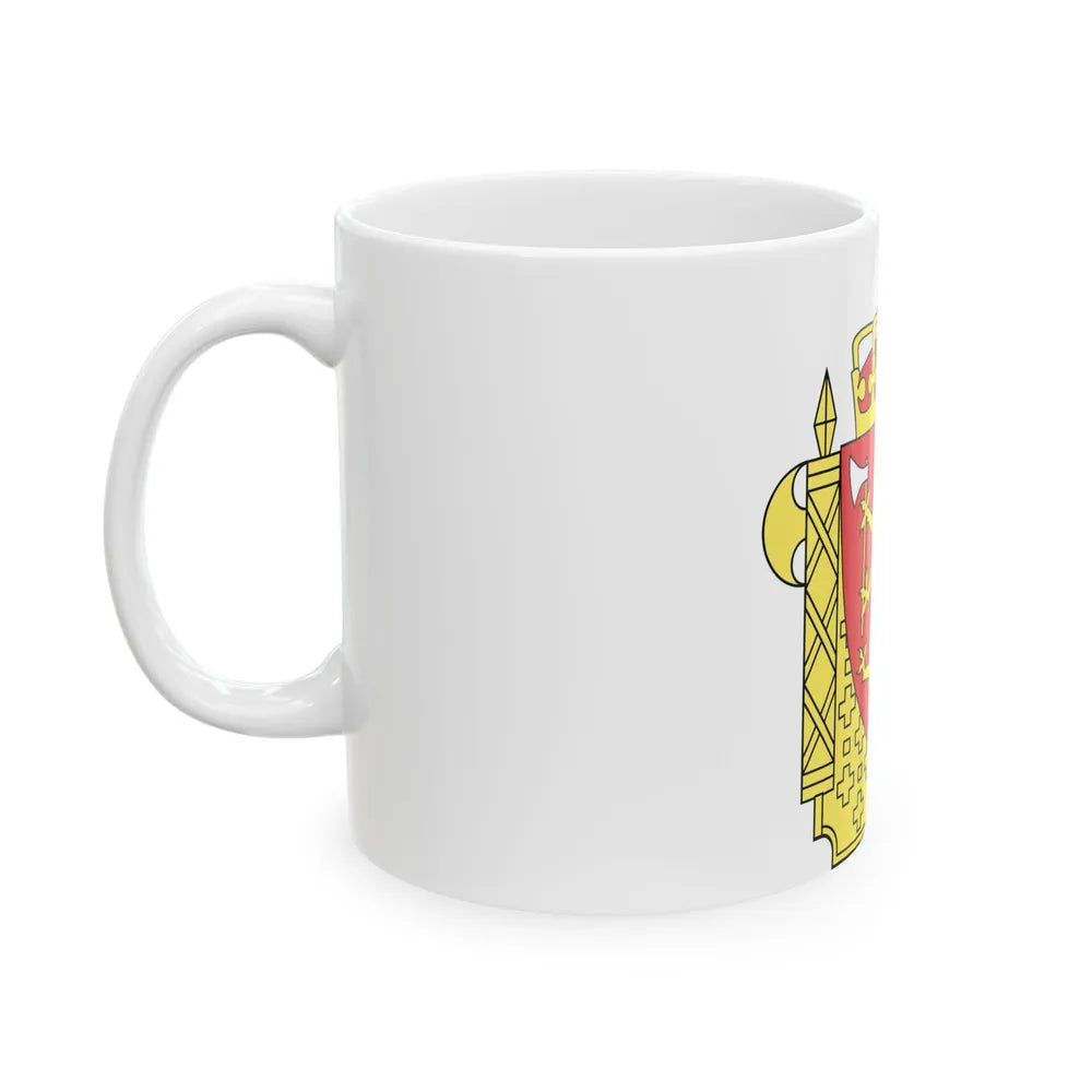 Coat of arms of the Norwegian Police Service - White Coffee Mug-Go Mug Yourself